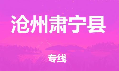 邯鄲到滄州肅寧縣物流專線-建筑材料運輸專線-時間準(zhǔn)時